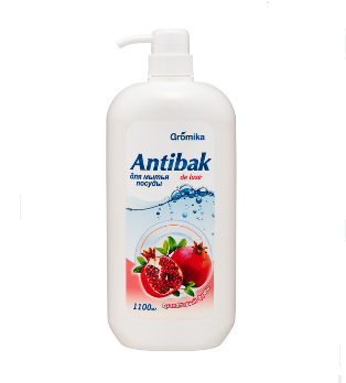  Средство для посуды 1,1л Antibak de lux Гранатовый фреш Аромика