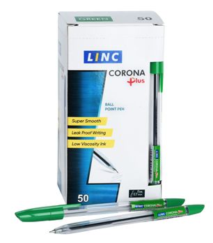  Ручка шариковая Linc Corona Plus зелен. 109215