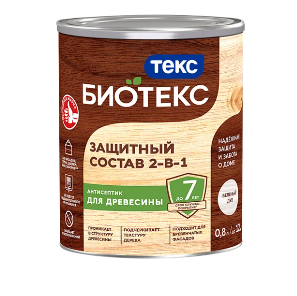  Биозащитный состав 2в1 сосна Bioteks 0.8л ТЕКС