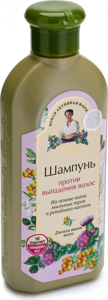  Шампунь Рецепты Агафьи 350мл Сбор Против выпад волос 3556