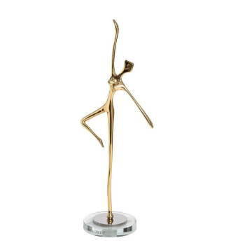 Статуэтка Балерина цвет золото 13х8х29см GARDA DECOR - фото