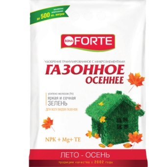  Удобрение для газона 5кг Осень гранулированное Bona Forte (5)