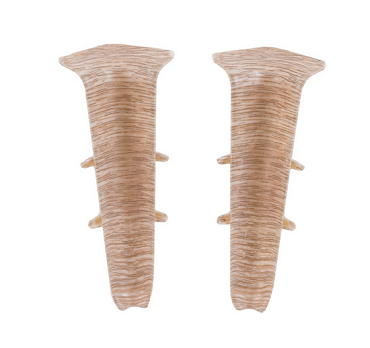  Угол внут для плинтуса 85мм 229 Дуб латте 2шт Деконика