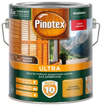  Влагостойкая лазурь Pinotex Ultra 2,7л калужница