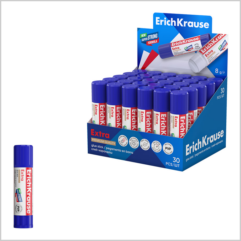  Клей-карандаш ErichKrause extra 8г  025091