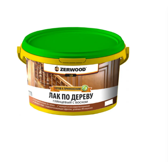  Лак по дереву с воском Zerwood LD 0,9кг Ижсинтез (12)