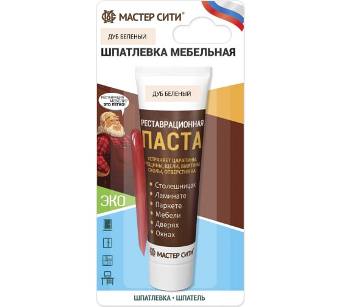  Шпатлевка мебельная 30мл Дуб беленый туба Мастер Сити 2091101