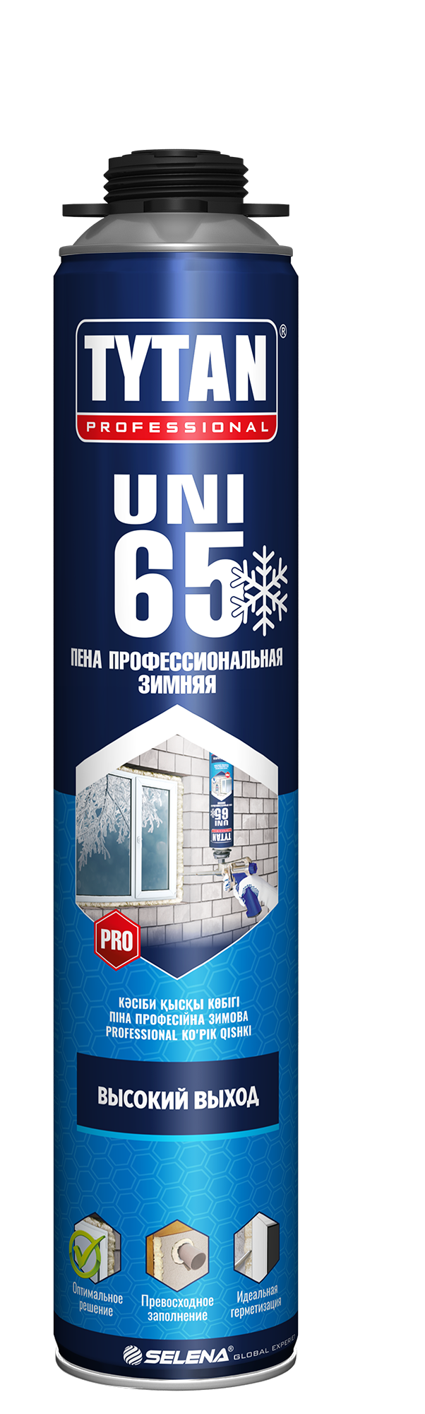  Пена монтажная проф 750мл 65 зимняя UNI TYTAN арт.10933/17026