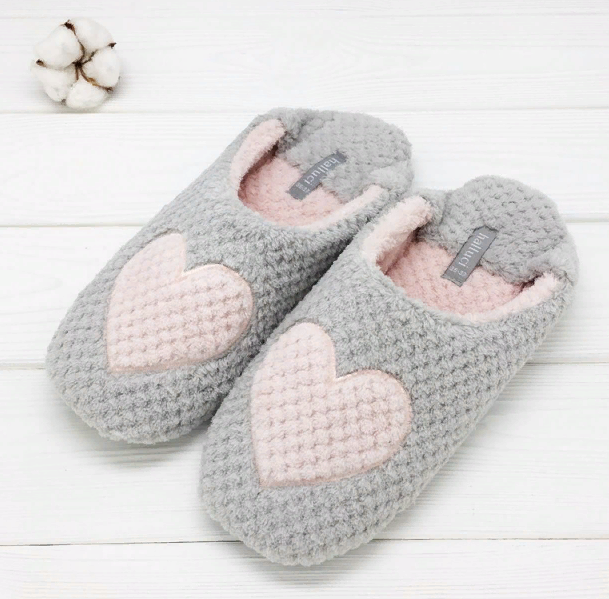  Тапочки дом. жен р.36-37 Сердечки H1200 Halluci