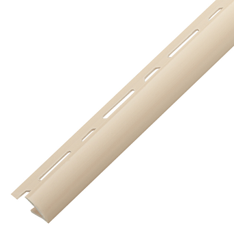  Уголок под плитку 8мм слон.кость глянец 2,5м наружний Деконика