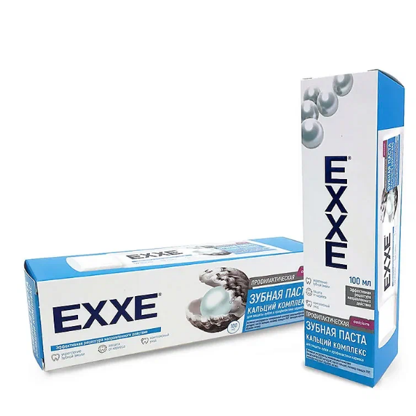  Паста зубная 100мл Кальций комплекс от кариеса EXXE 