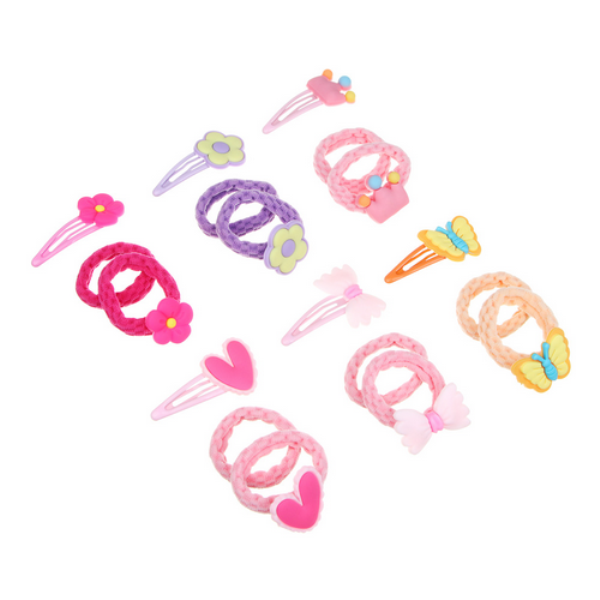  Набор дет 3 пред резинки+заколка д/волос 322-289