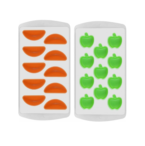  Форма для льда Яблоко-Апельсин силикон VL80-155