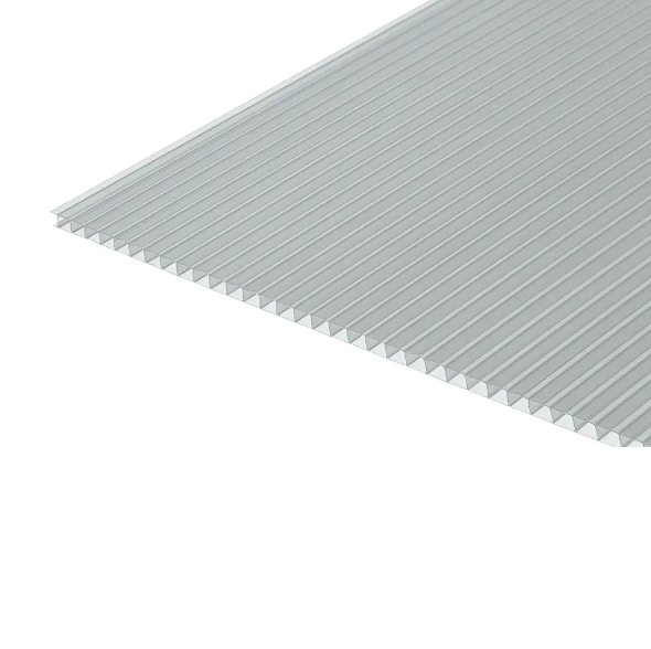  Поликарбонат сотовый прозрачный 2,1м х 6м т.6мм КИВИ плотн.0,81