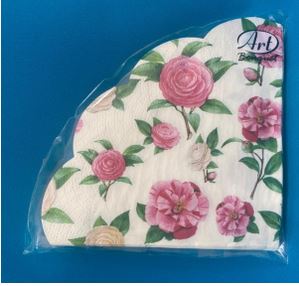  Салфетки бумажн. Art Bouquet Rondo 3-х сл 12шт Нежные розы 25287