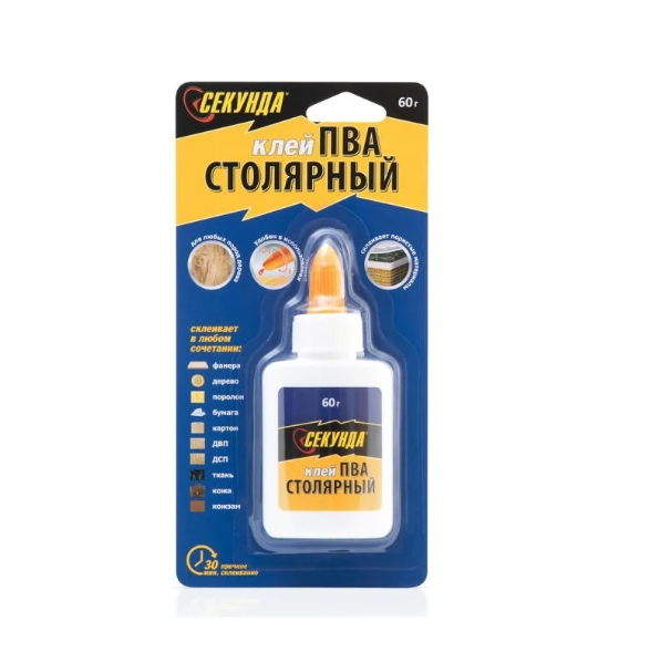  Клей Столярный 60г 403-073 Секунда