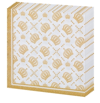  Салфетки бумажные 3-х слойные 33х33см 20шт КОРОНА ИМПЕРИИ Домашний Букет