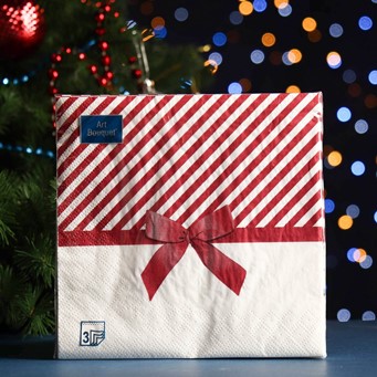  Салфетки бумажные 3-х слойные 33х33см 20шт Ягоды фреш Арт Букет