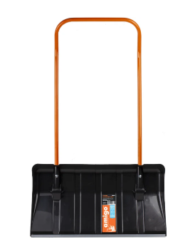  Скрепер снеговой 440х800мм пласт на колес стальн.чер 78014 Amigo