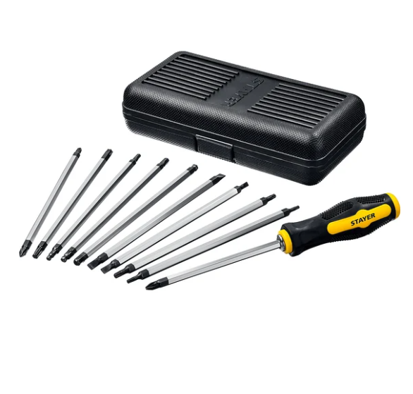 Набор отверток 11пр переставные стержни 20 шлицов 2513 Hercules Stayer