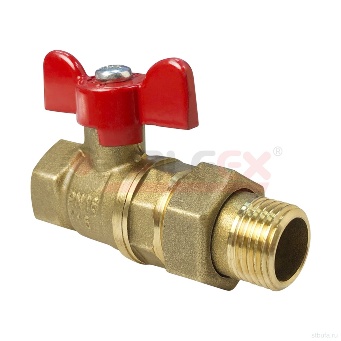  Кран шаровой 3/4" г/ш американка бабочка VF.227.LB1.034.B Valfex