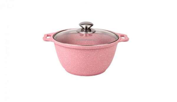  Кастрюля алюм лит а/приг 3,0л к31tsr стекл.крышка Trendy style rose