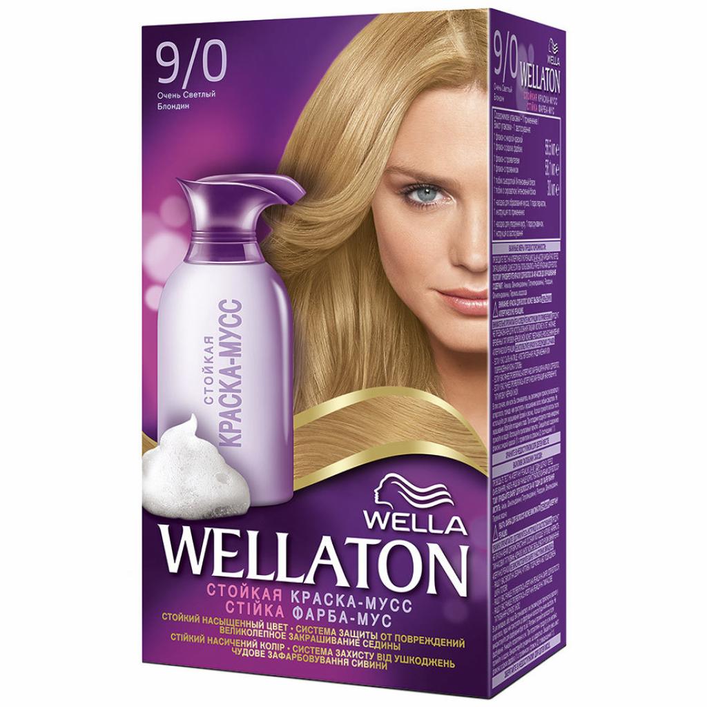  Краска для волос Wellaton 9/0 яркий блонд 100мл