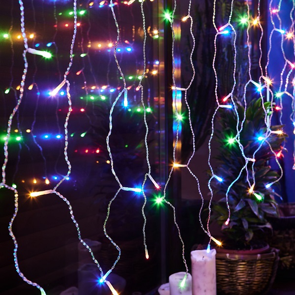  Гирлянда св/д занавес 3х2м уличная 240LED разноцвет соединяем IP44 ULD-C3020-240/STK MULTI