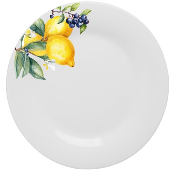  Тарелка 200мм десерт Лимоны 818-264