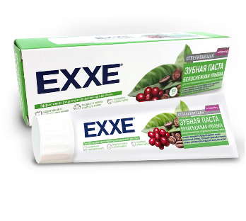  Паста зубная 100мл Белоснежная отбеливающая  EXXE
