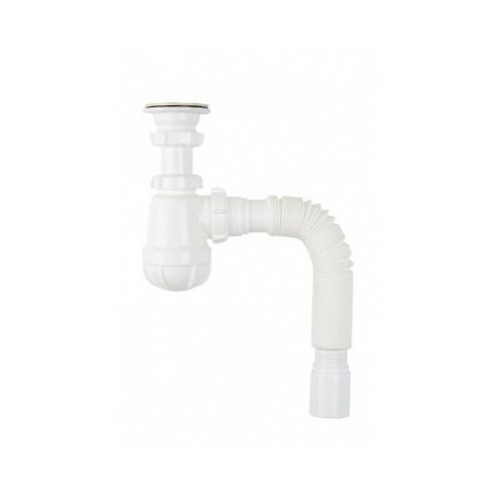  Сифон для раковины/мойки 1 1/2*40 Aquant B0115-30 с гибкой трубой 40*40/50