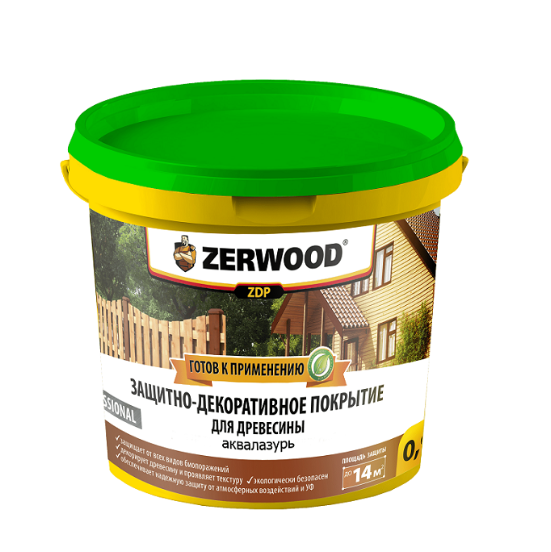  Защитно-декоративное покрытие махагон 0,9кг Zerwood ZDP Ижсинтез