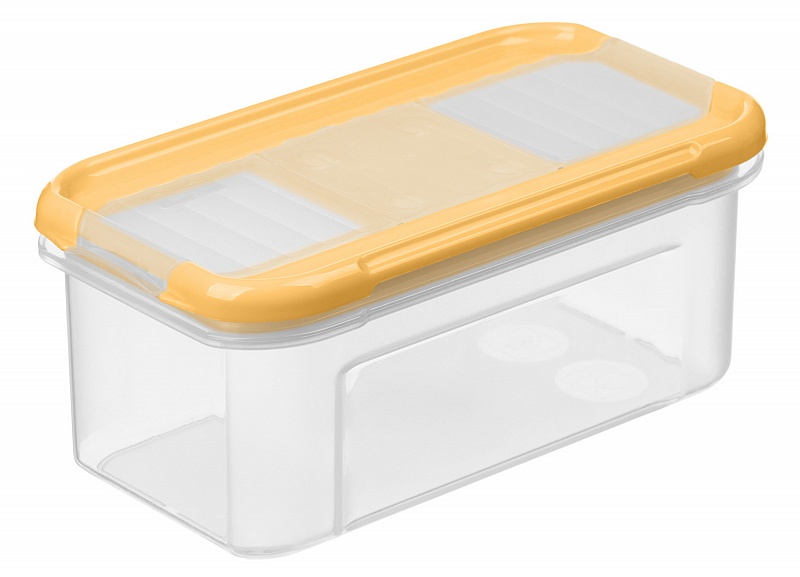  Емкость 0,5л д/сыпуч продукт прямоуг дозат блед-желт 221111804/01 Modena