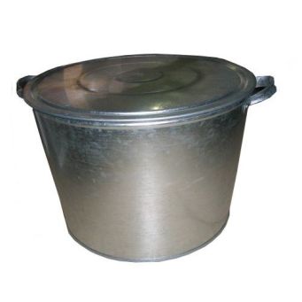  Бак оцинкованный 15л круглый с крышкой 36786