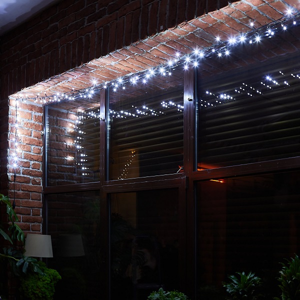  Гирлянда св/д 10м уличная 120LED IP67 белый/провод черный ULD-S1000-120/TBK WHITE