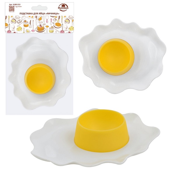  Подставка для яйца Яичница 12*14*3см VL80-213