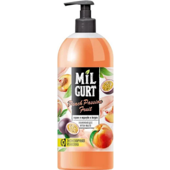  Жидкое мыло 860мл Весна Milgurt Персик и маракуйя с доз.
