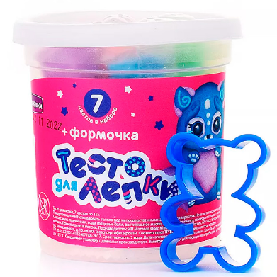 Набор для творчества Тесто для лепки 7 цветов по 15гр 978-440