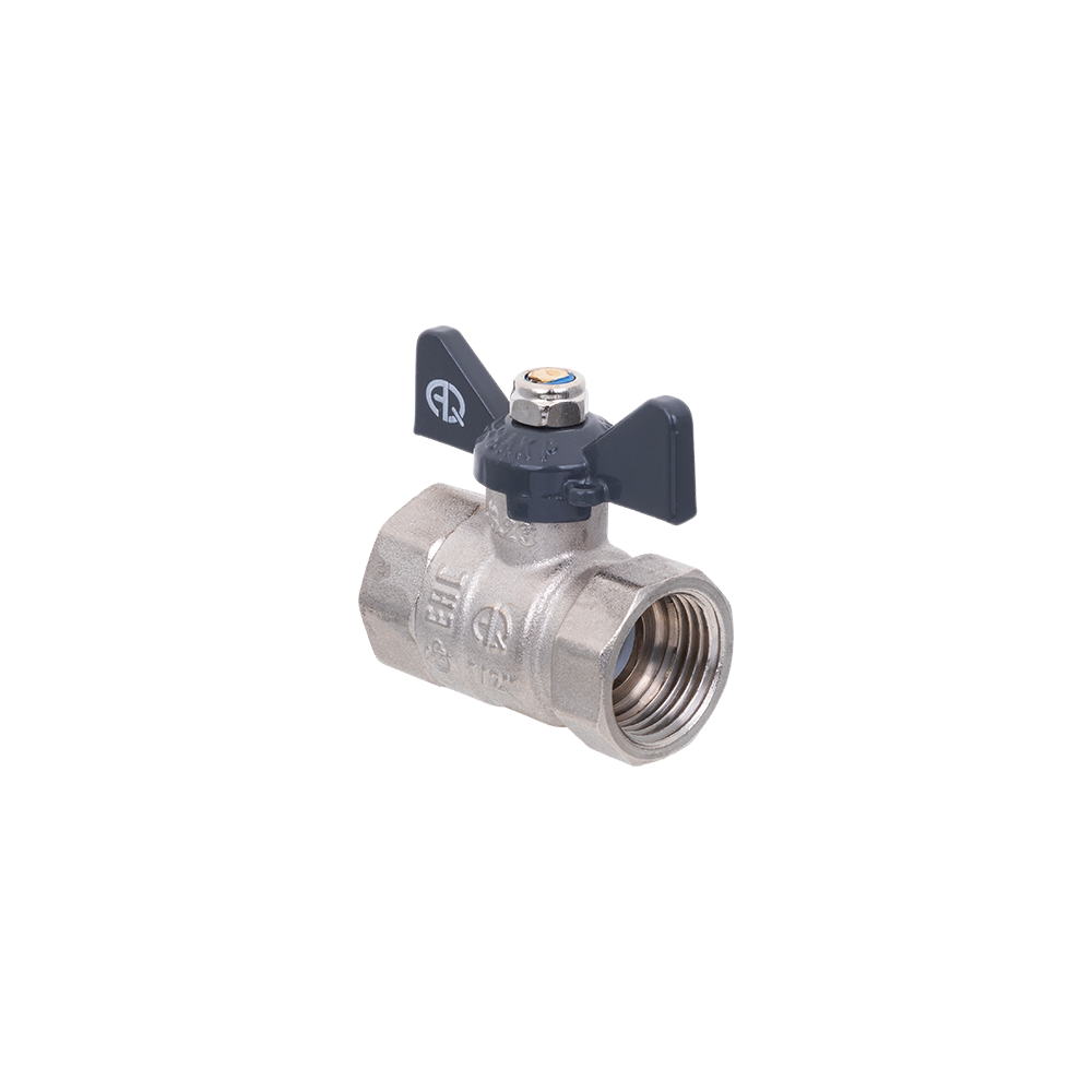  Кран шаровой 1" г/г бабочка 01157 Aqualink