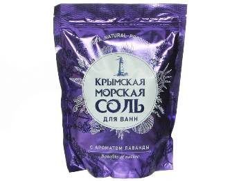  Соль для ванн 1100г Крымская морская Лаванда КС-96