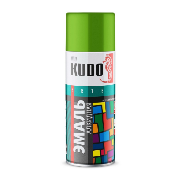  Краска аэрозольная универсальная салатовая KU-10088