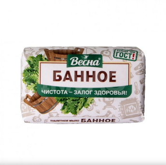  Мыло 90г Банное Весна 6258