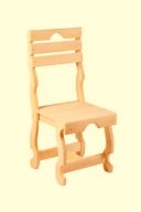  Стул деревянный 400х500х900 фигурные ножки М286