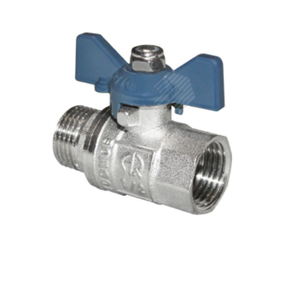  Кран шаровой 1/2" г/ш бабочка 01158 Aqualink