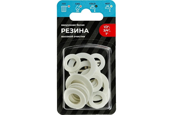  Прокладка 1",1/2",3/4" резиновая 15шт ИС.131222