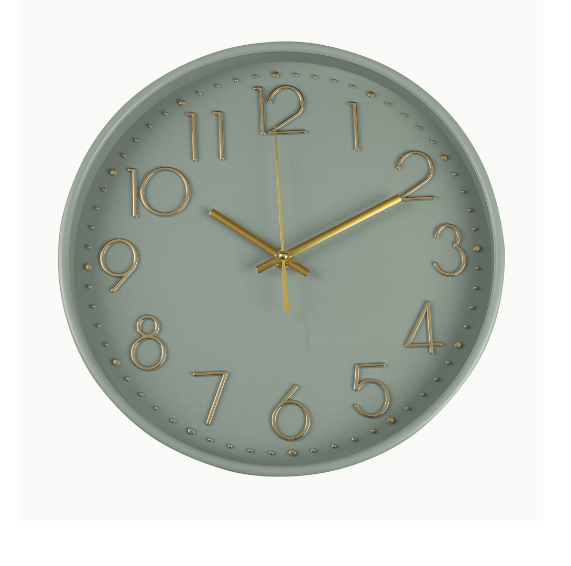  Часы настенные круг d30см оливковые Классика 581-381