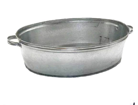  Таз оцинкованный 23л ОЦ-018 П7136 овальный