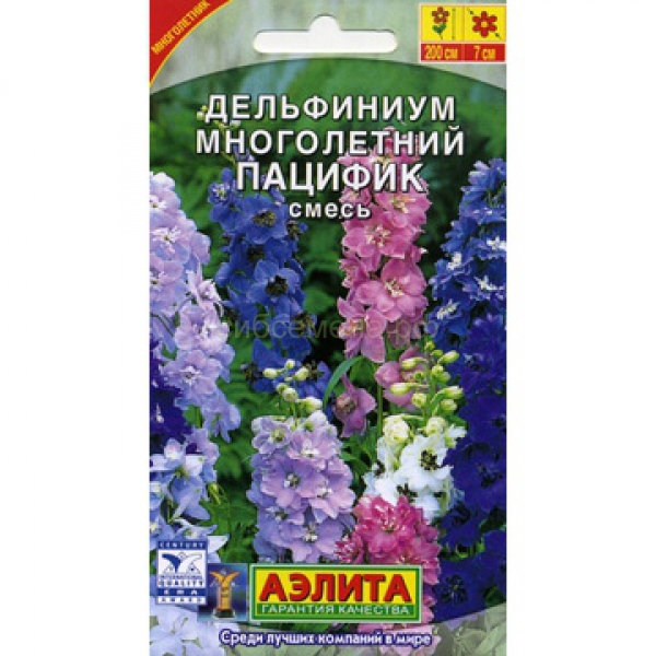  Дельфиниум Пацифик многолетний смесь цв Аэлита