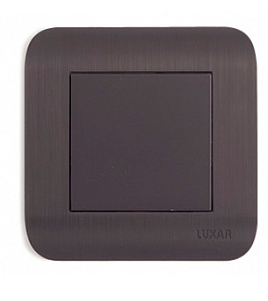  Выключатель 1СП венге с рифл рамкой LUXAR Deco 10.001.02