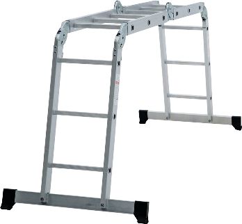  Лестница-трансформер 4-секц 2*3+2*4 ступеней h-3,85м (рабочая h-4,68м) Новая высота NV1320 1320234